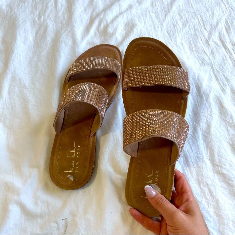 Size 9 Gold Sandals